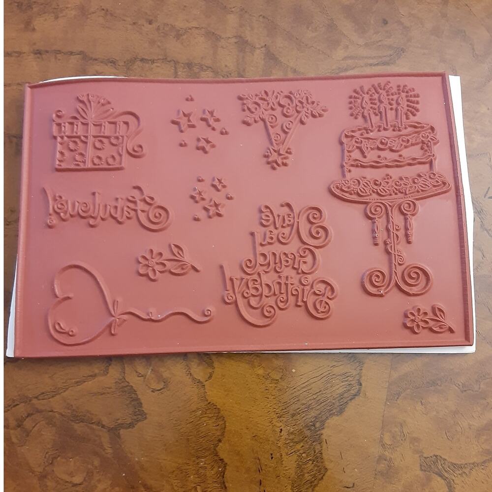 Have a Happy Birthday Unmounted Rubber Stamps NEW